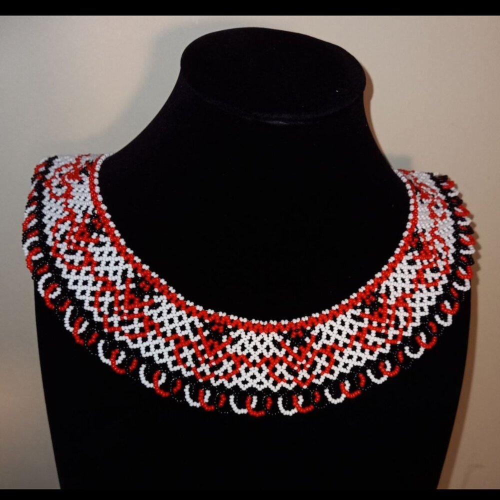Sylianka Necklace with Traditional Kharkiv Embroidery Motifs
